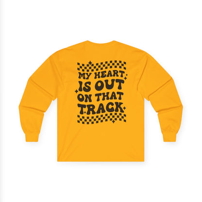 Custom Unisex Number Plate Gildan Long Sleeve *You Pick Back Saying*