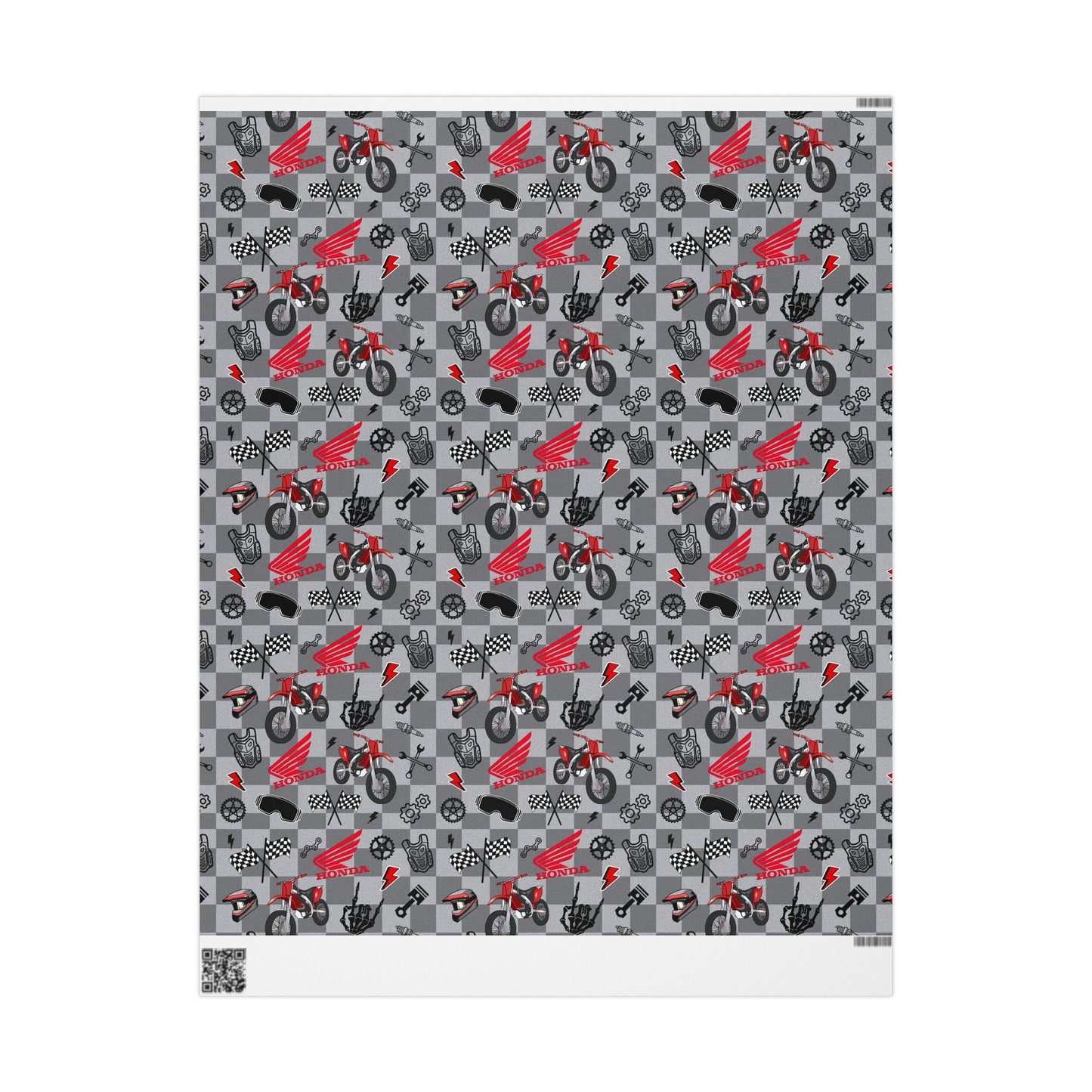 Honda Dirt Bike Inspired Gift Wrap [version 2]
