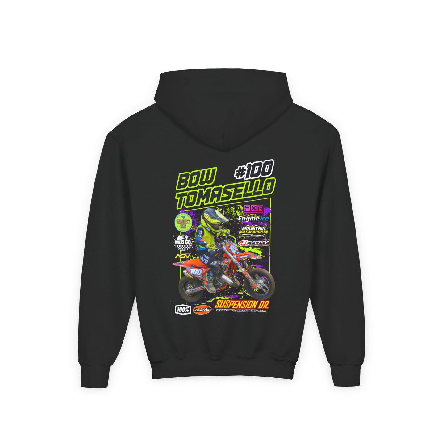 Youth Custom MX Sponsor Hoodie