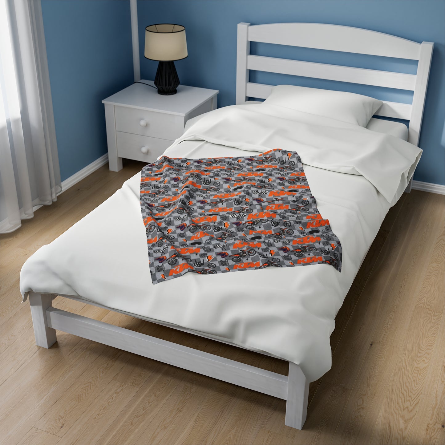 KTM Dirt Bike Inspired Blanket