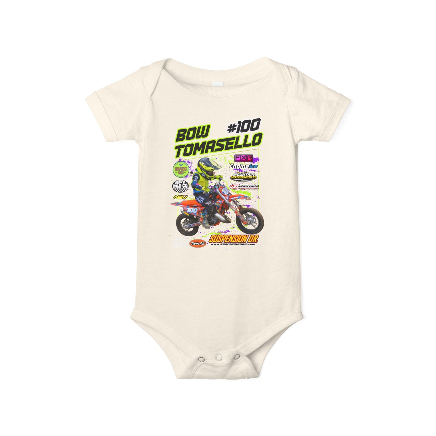 Custom MX Sponsor Infant Onesie