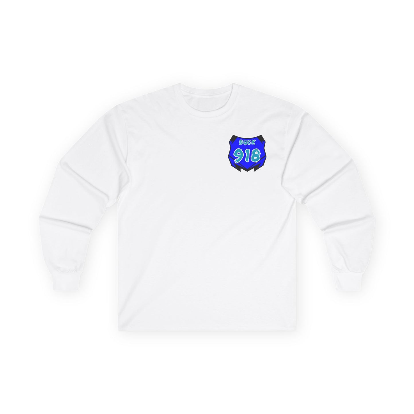 Custom Unisex Number Plate Gildan Long Sleeve *You Pick Back Saying*