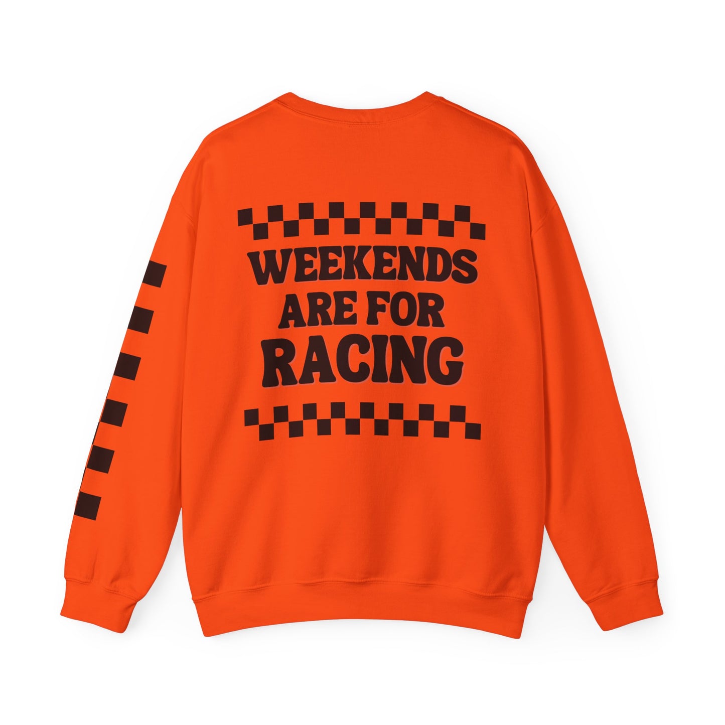 Checkered Moto Mom Crewneck Sweatshirt
