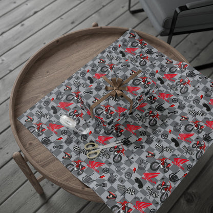 Honda Dirt Bike Inspired Gift Wrap [version 2]