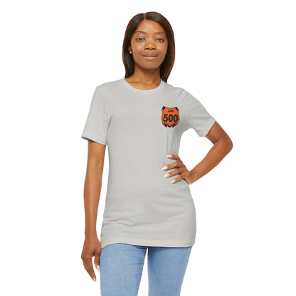 Custom Unisex Number Plate Shirt *You pick the back saying*