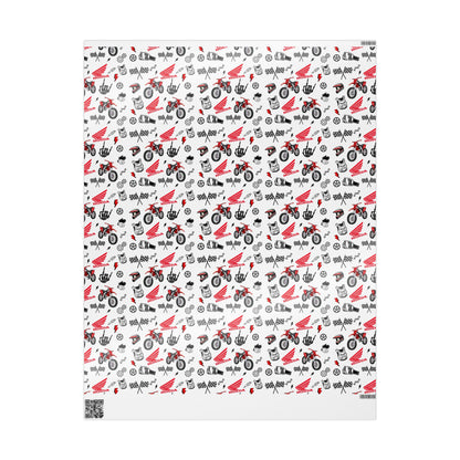 Honda Dirt Bike Inspired Gift Wrap