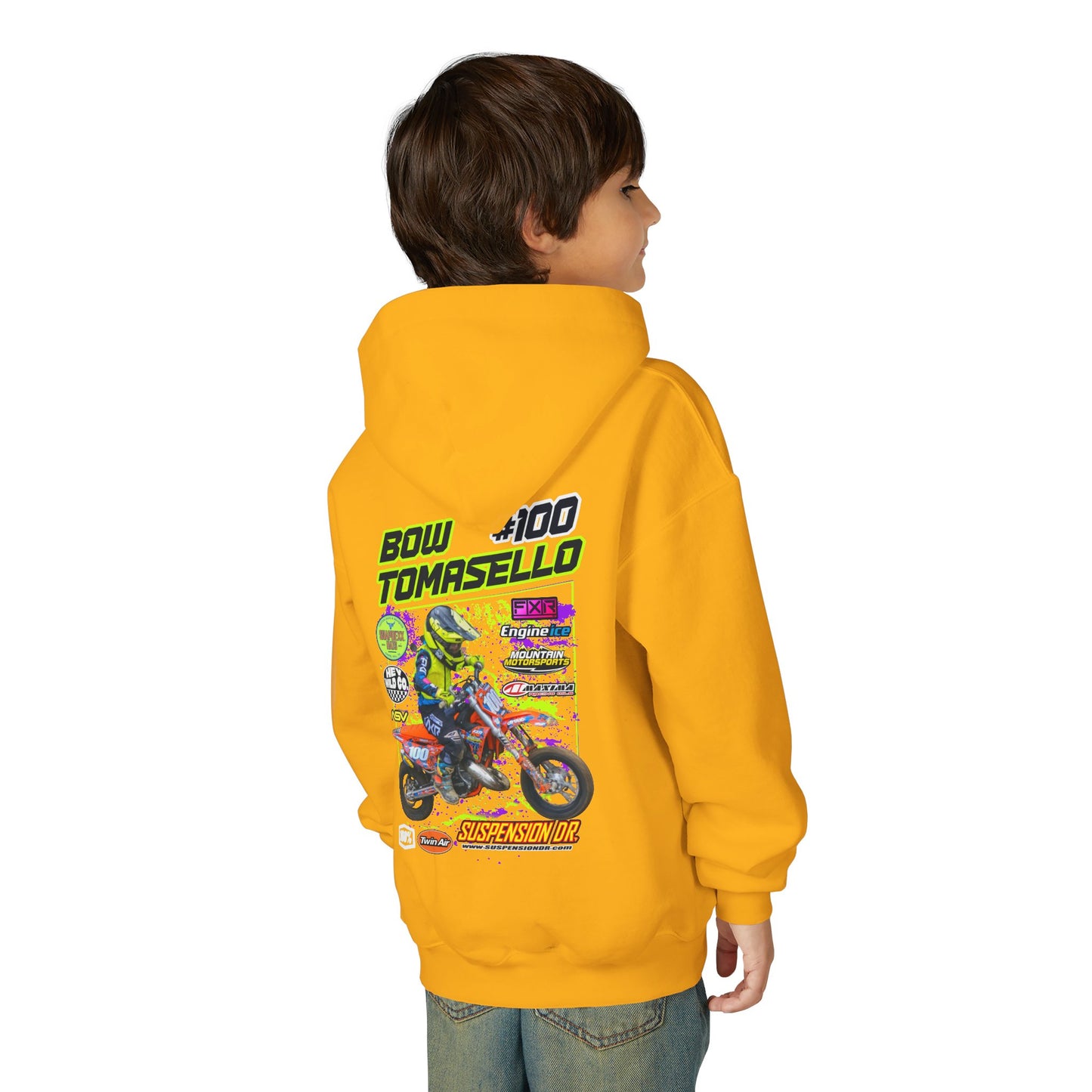 Youth Custom MX Sponsor Hoodie