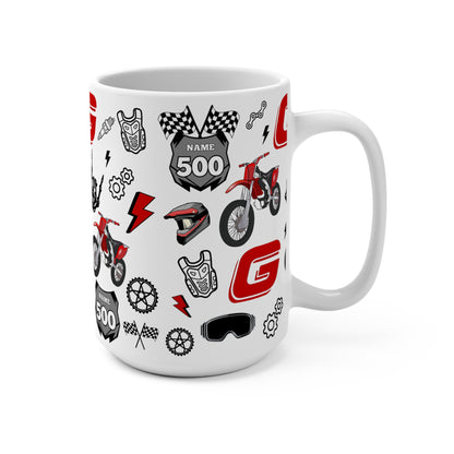 (Gas Gas Inspired) Motocross Customizable Mug 15oz