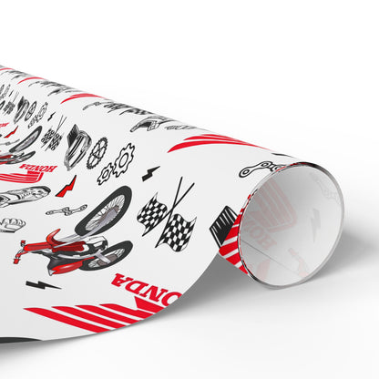 Honda Dirt Bike Inspired Gift Wrap