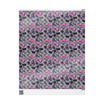 Motocross Girl Dirt Bike Gift Wrap