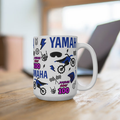 (Yamaha Inspired) Motocross Customizable Mug 15oz
