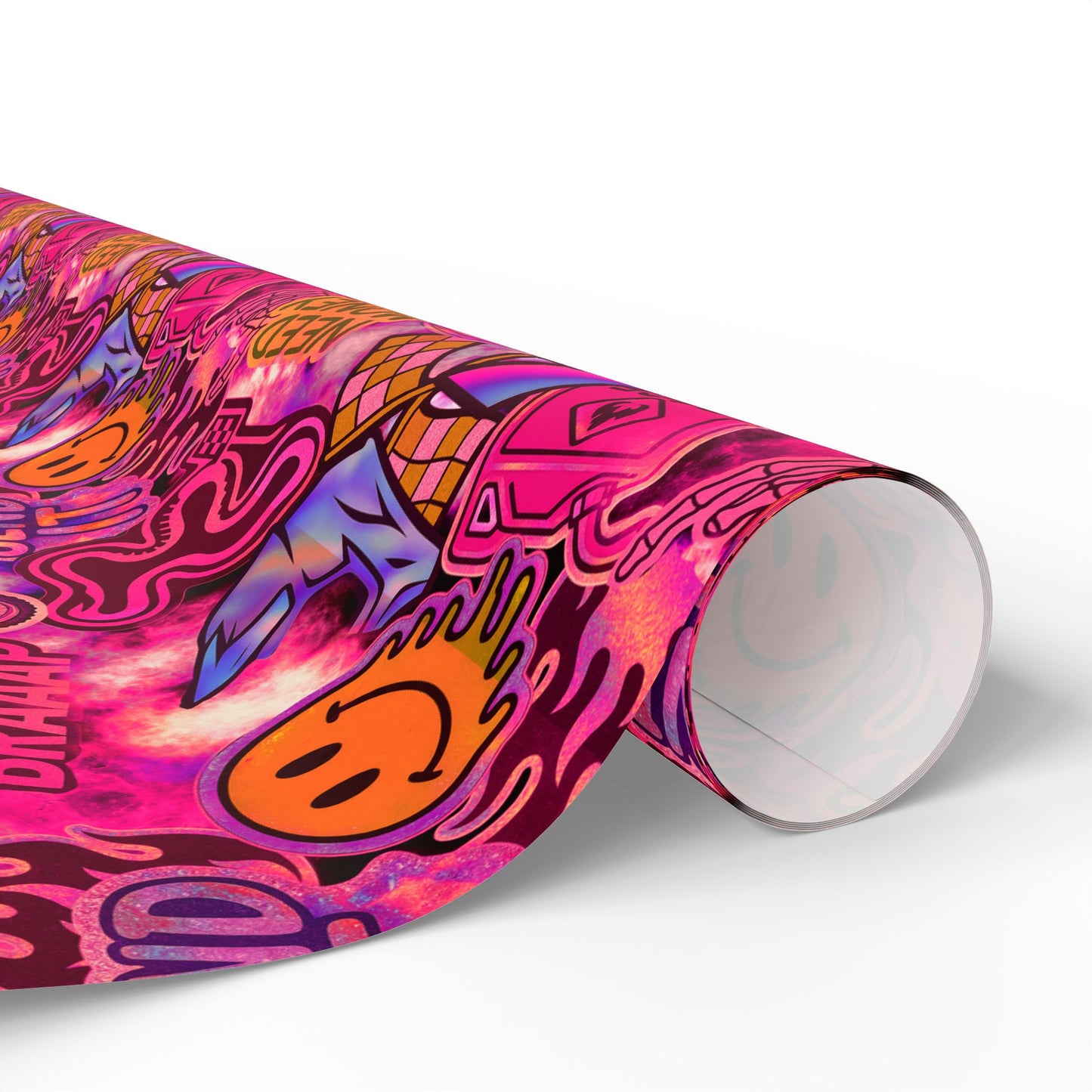 Pink Dirt Bike Sticker Gift Wrap