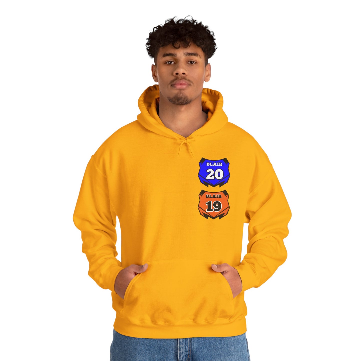Custom Unisex Number Plate Hoodie *you pick back saying*