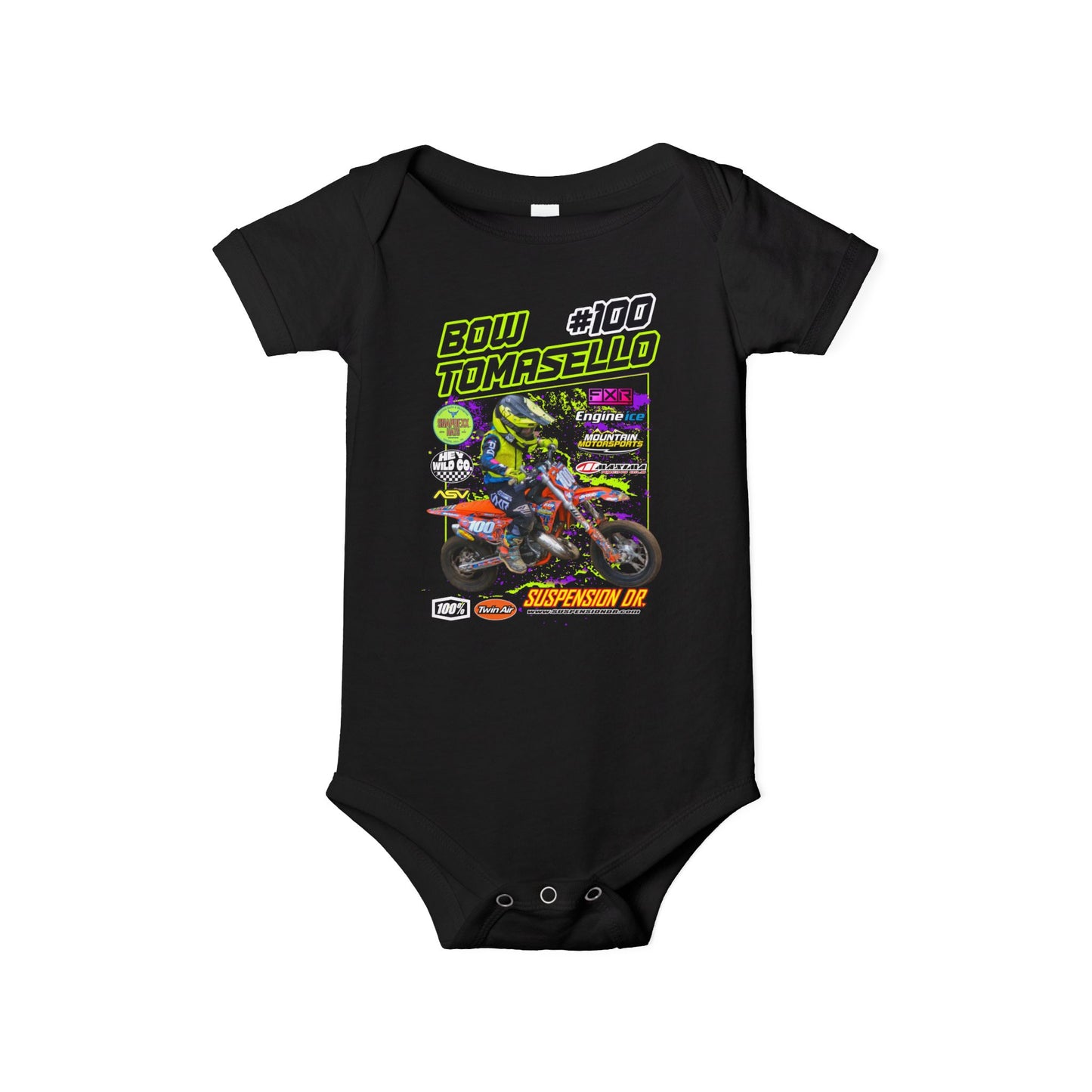 Custom MX Sponsor Infant Onesie