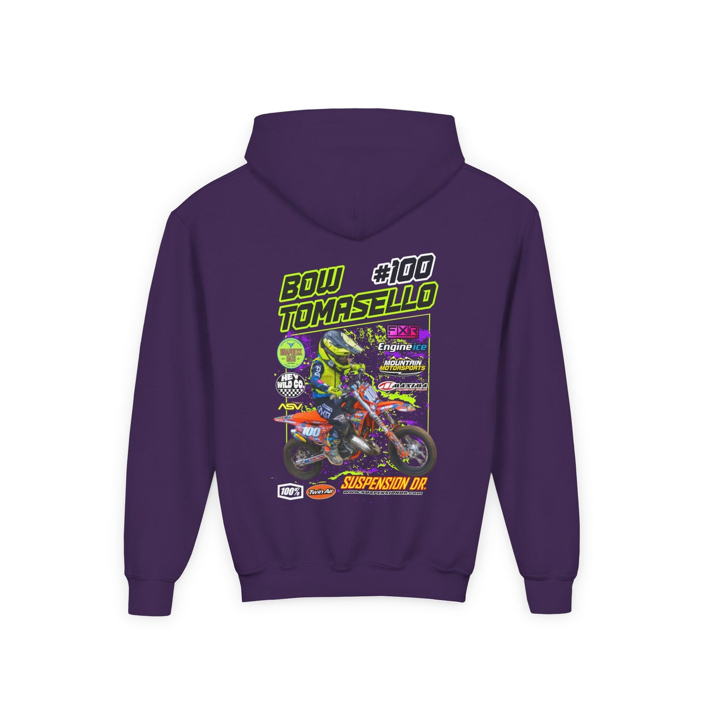 Youth Custom MX Sponsor Hoodie