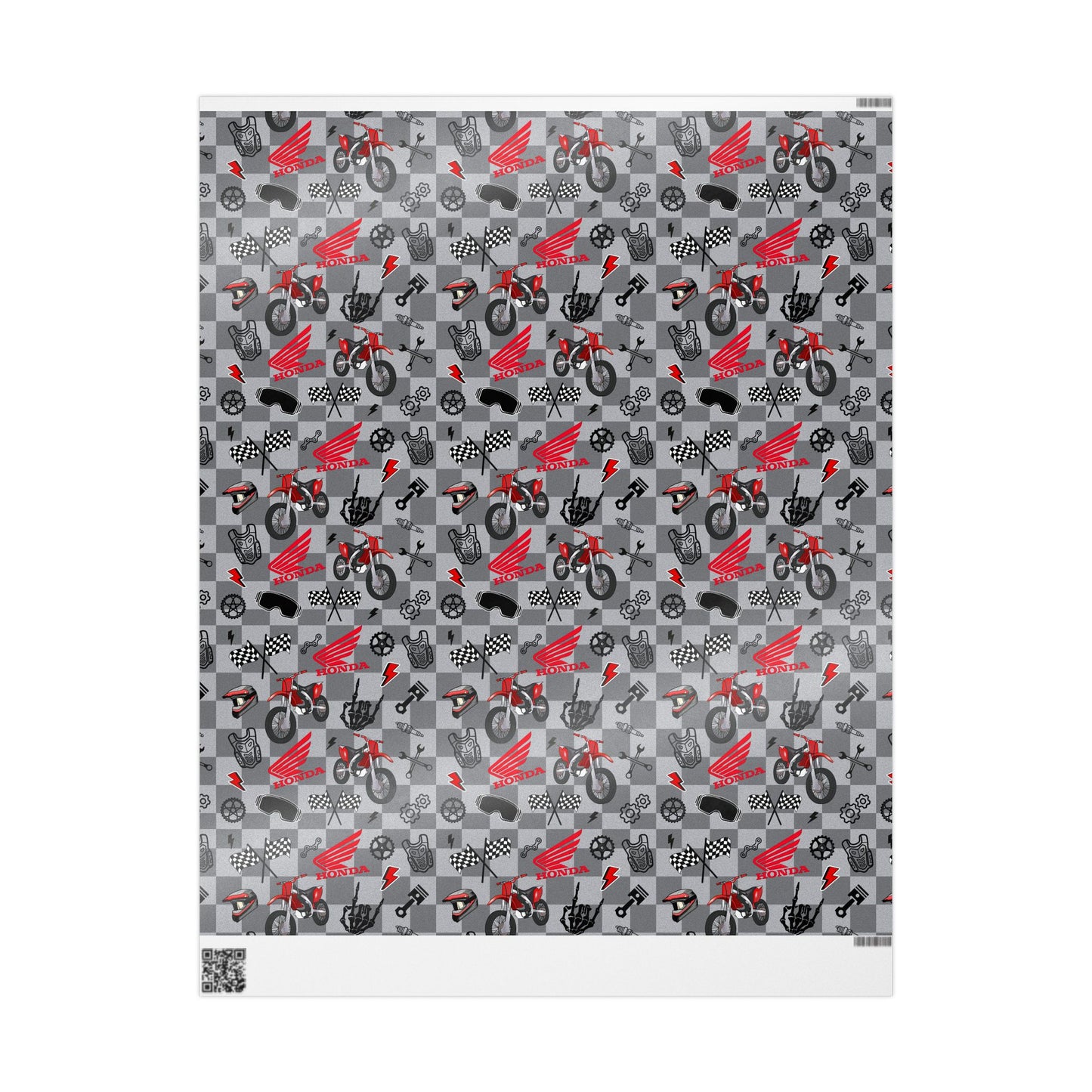 Honda Dirt Bike Inspired Gift Wrap [version 2]