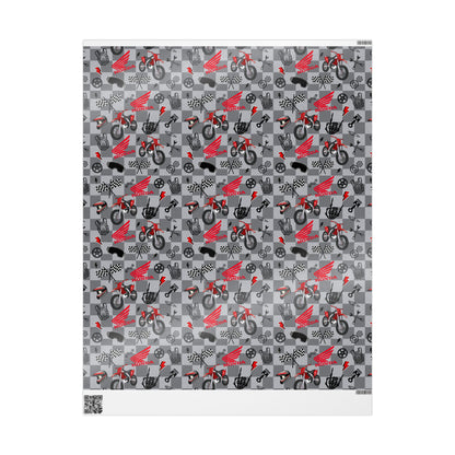 Honda Dirt Bike Inspired Gift Wrap [version 2]