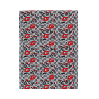 Gas Gas Dirt Bike Inspired Blanket