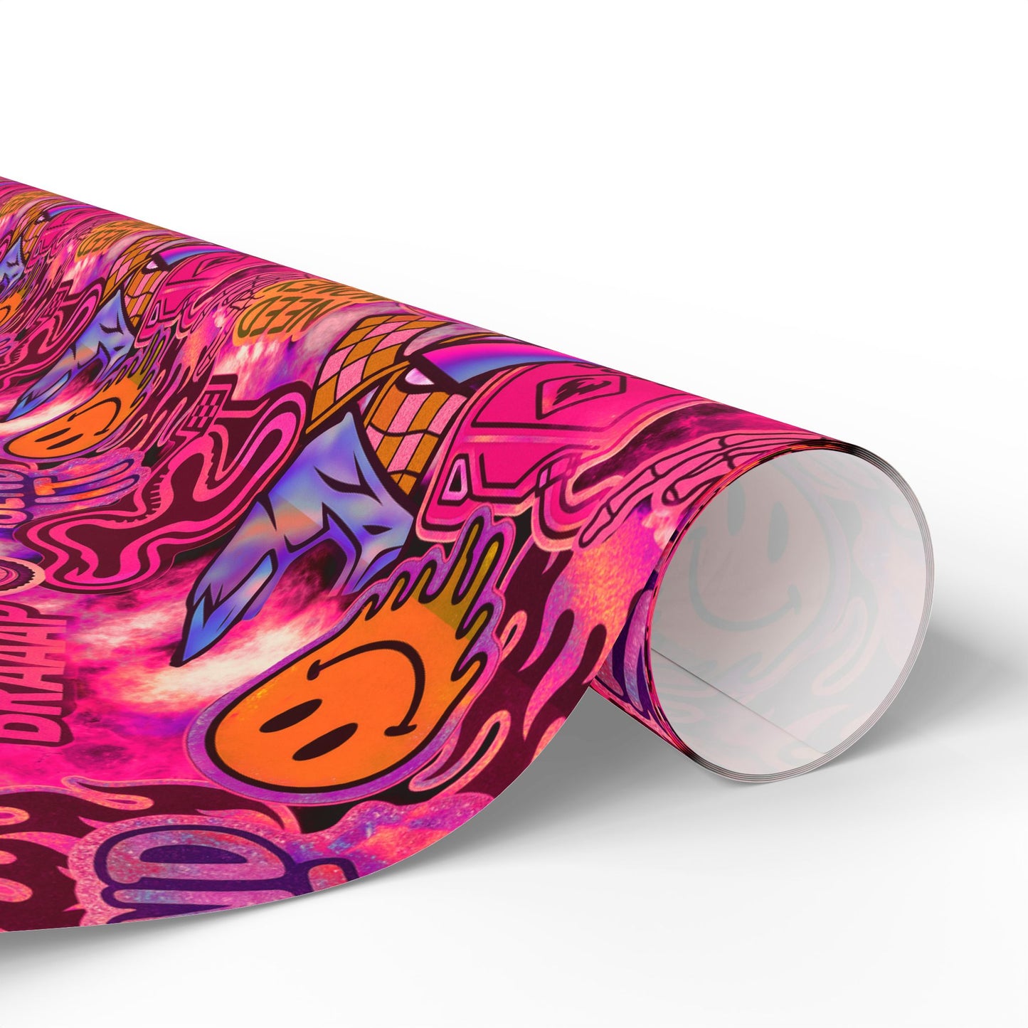 Pink Dirt Bike Sticker Gift Wrap
