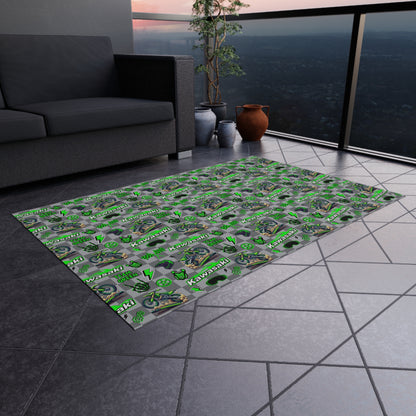 Kawasaki Inspired Outdoor/Indoor Rug