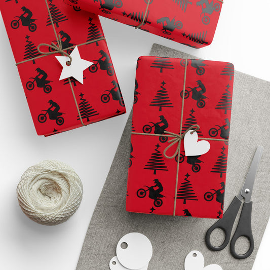 Holiday Dirt Bike Gift Wrap