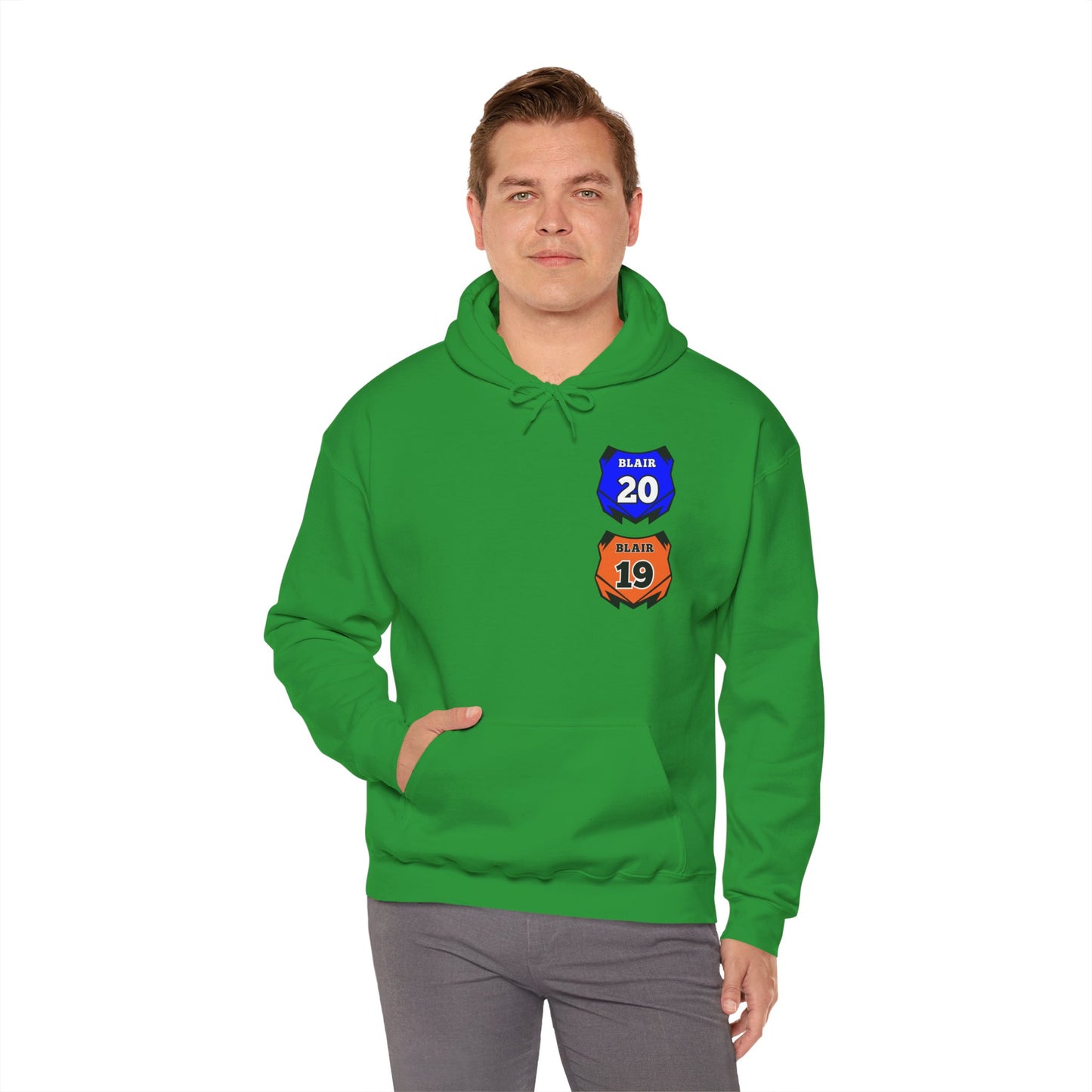 Custom Unisex Number Plate Hoodie *you pick back saying*