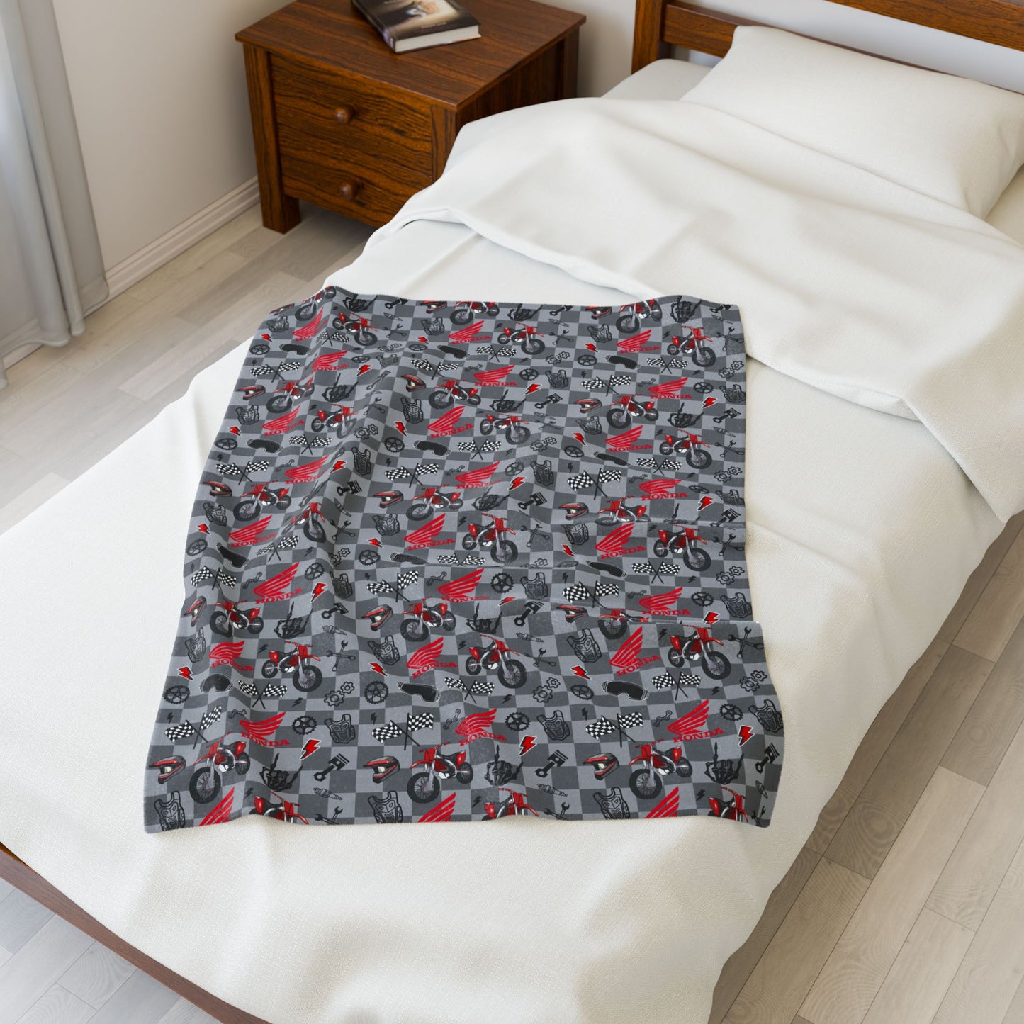 Honda Dirt Bike Inspired Blanket