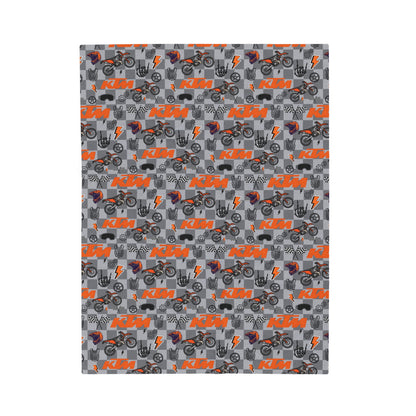 KTM Dirt Bike Inspired Blanket
