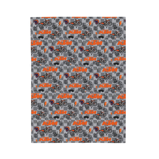 KTM Dirt Bike Inspired Blanket