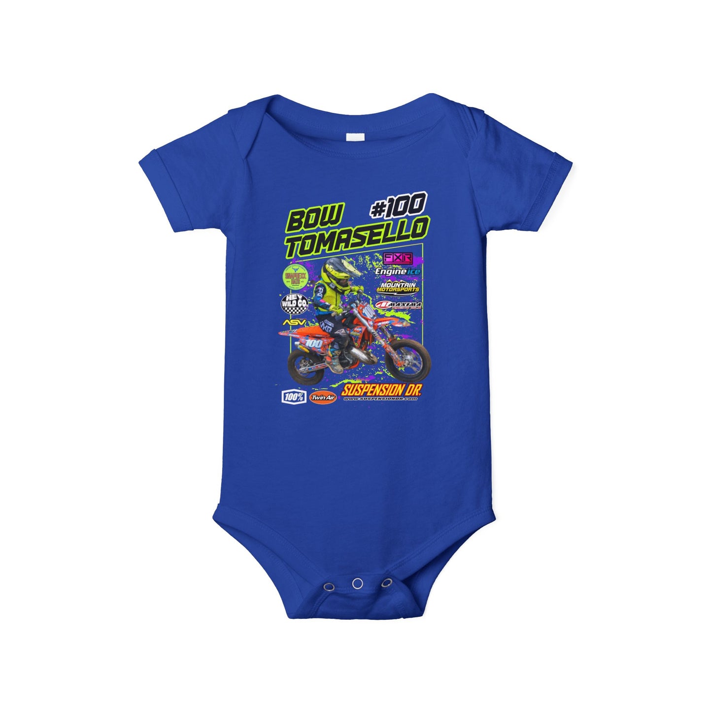 Custom MX Sponsor Infant Onesie