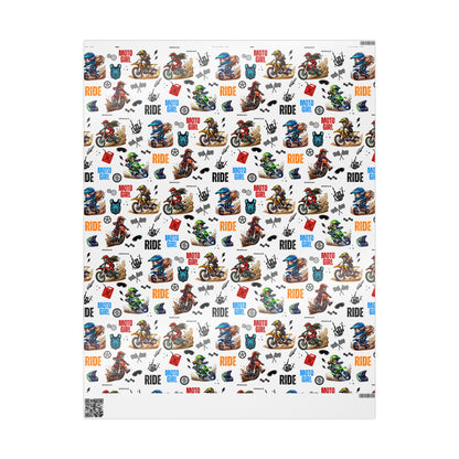 Moto Girl Life Gift Wrap