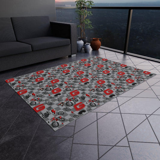 Gas Gas Inspired Outdoor/Indoor Rug