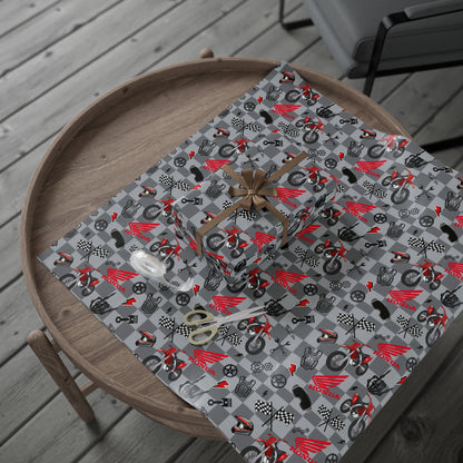 Honda Dirt Bike Inspired Gift Wrap [version 2]