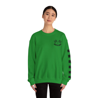 Checkered Moto Mom Crewneck Sweatshirt