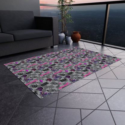 Motocross Girl Outdoor/Indoor Rug