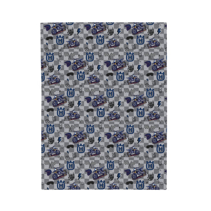 Husqvarna Dirt Bike Inspired Blanket