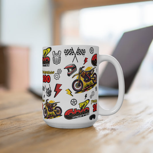 (Cobra Moto Inspired) Motocross Customizable Mug 15oz