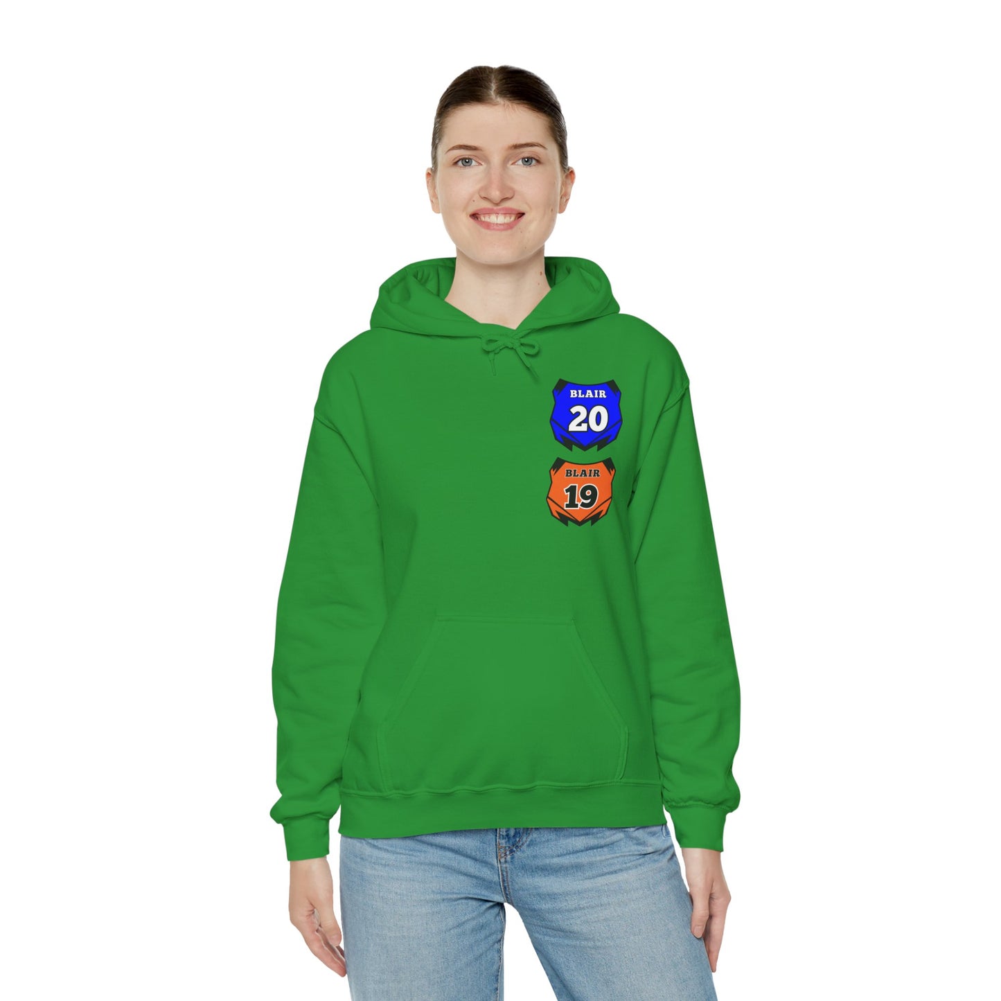 Custom Unisex Number Plate Hoodie *you pick back saying*