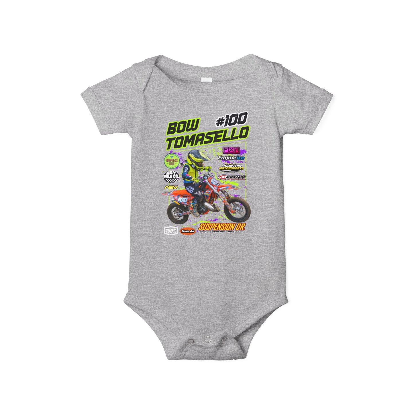 Custom MX Sponsor Infant Onesie