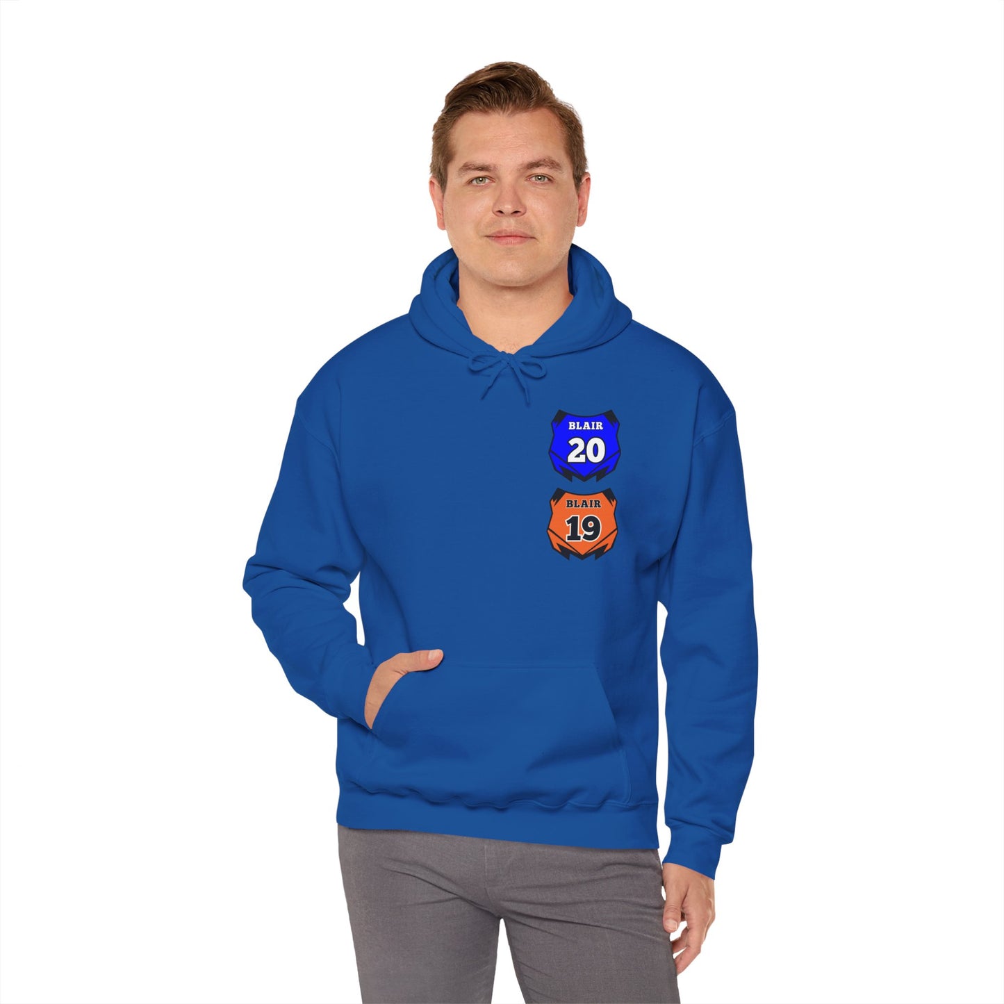 Custom Unisex Number Plate Hoodie *you pick back saying*