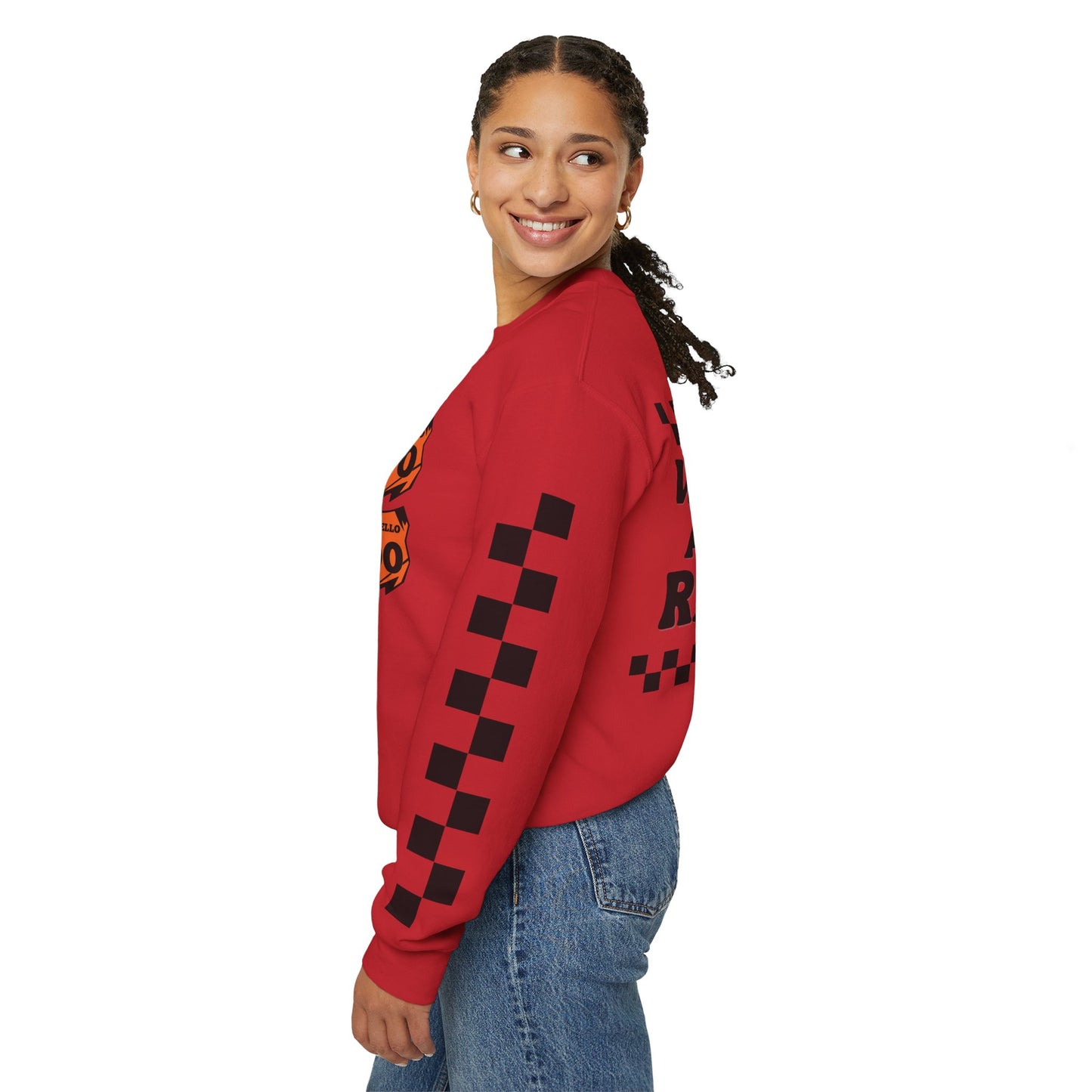 Custom Unisex Number Plate Sweatshirt *You pick back saying*