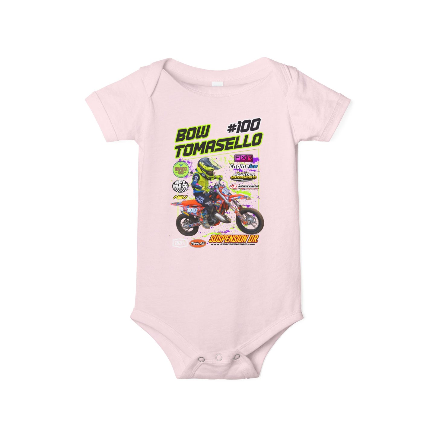 Custom MX Sponsor Infant Onesie