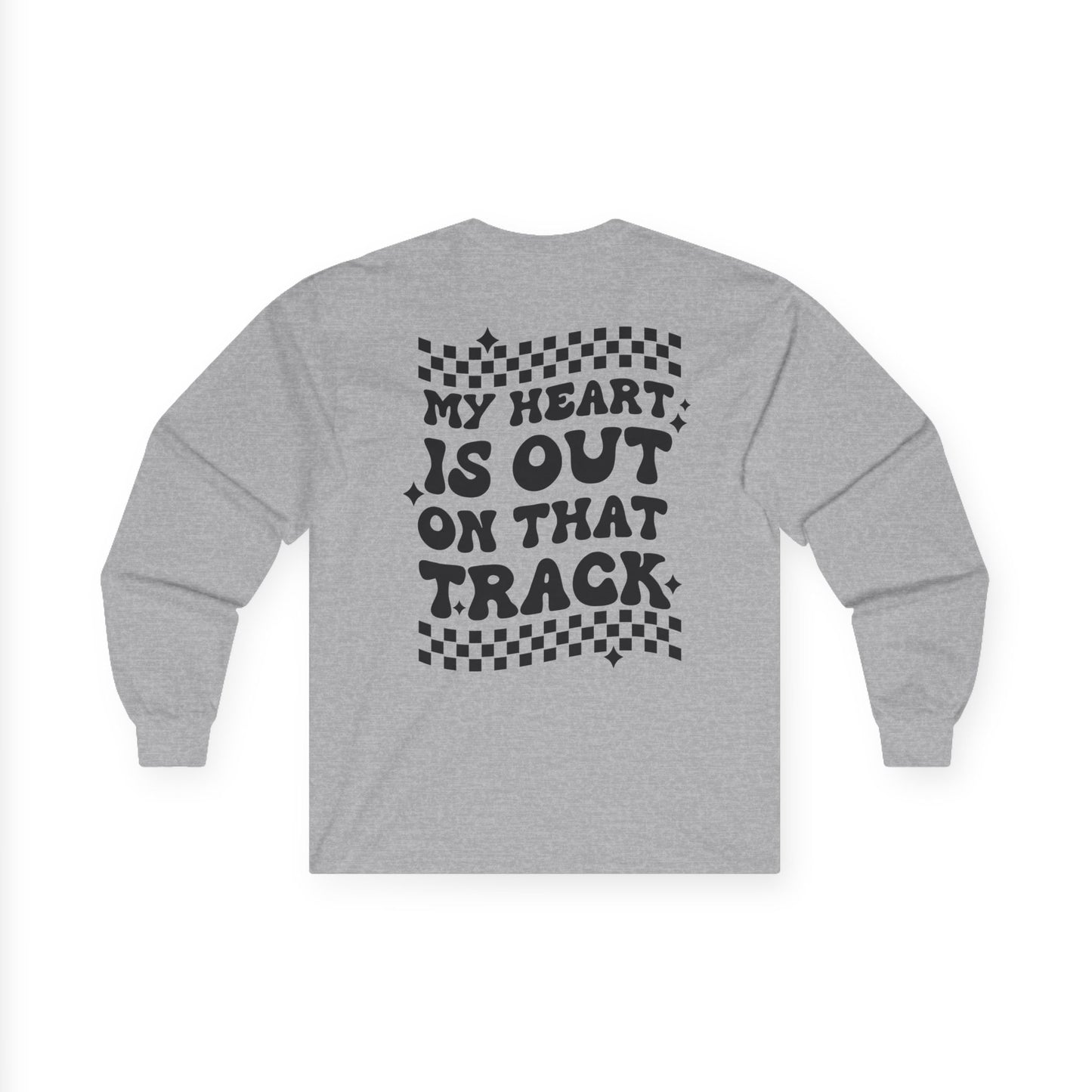 Custom Unisex Number Plate Gildan Long Sleeve *You Pick Back Saying*