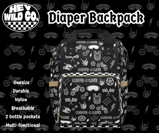 Moto 4 Life Diaper Bag Backpack
