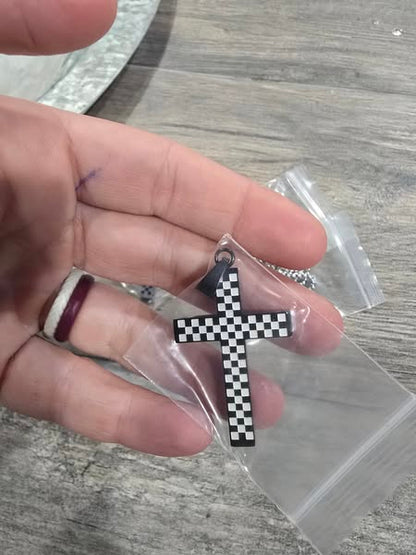 Black cross close up