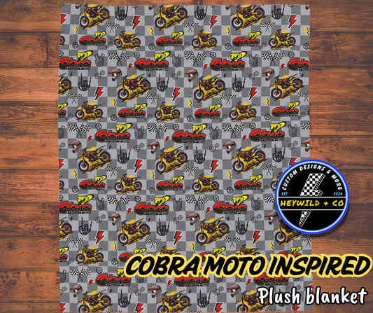 Cobra Moto Inspired Blanket