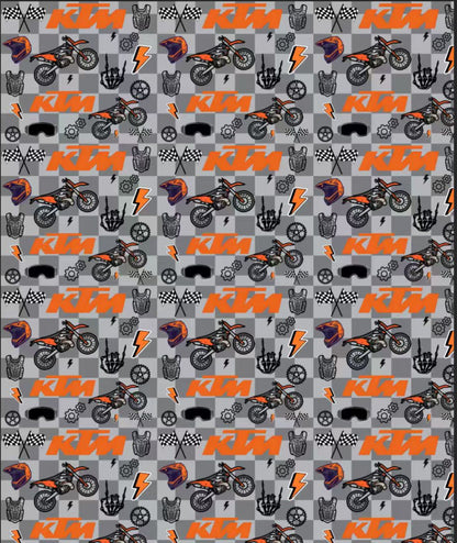 KTM Inspired Minky Blanket *PRE-ORDER* Ship mid Oct.