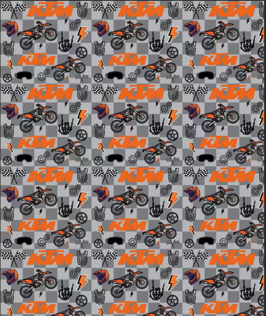 KTM Inspired Minky Blanket *PRE-ORDER* Ship mid Oct.