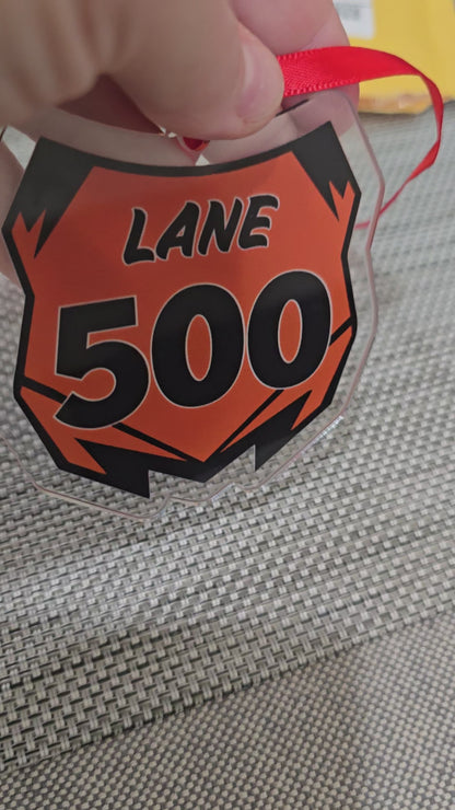 Custom Motocross Number Plate Ornament