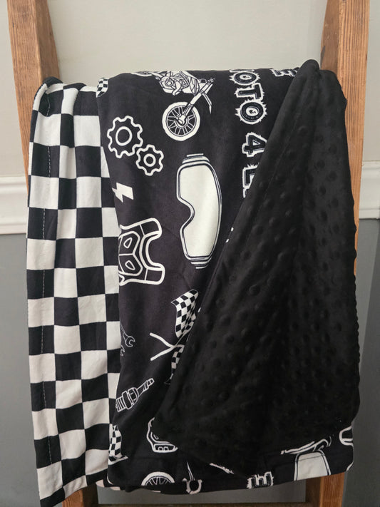 Moto 4 Life Minky Blanket *PRE-ORDER* Ship mid Oct.